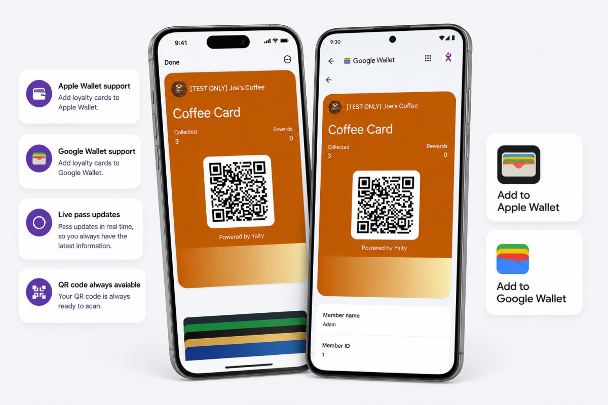 Loyalty card displayed in Google Wallet